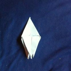 Origami Stern aus Papier falten Schritt 16