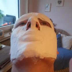 Gipsmaske selbst basteln Schritt 5