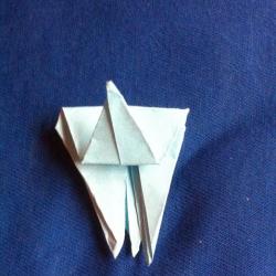 Origami Stern aus Papier falten Schritt 18