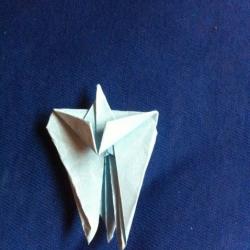 Origami Stern aus Papier falten Schritt 19