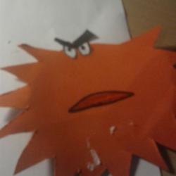 Monster aus Tonpapier basteln Schritt 7