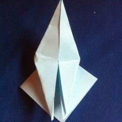 Origami Stern aus Papier falten Schritt 10