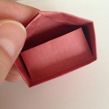 Origami Box in a Box basteln Schritt 21