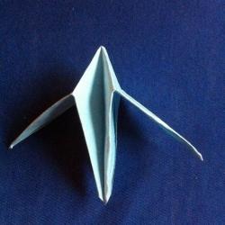 Origami Stern aus Papier falten Schritt 12